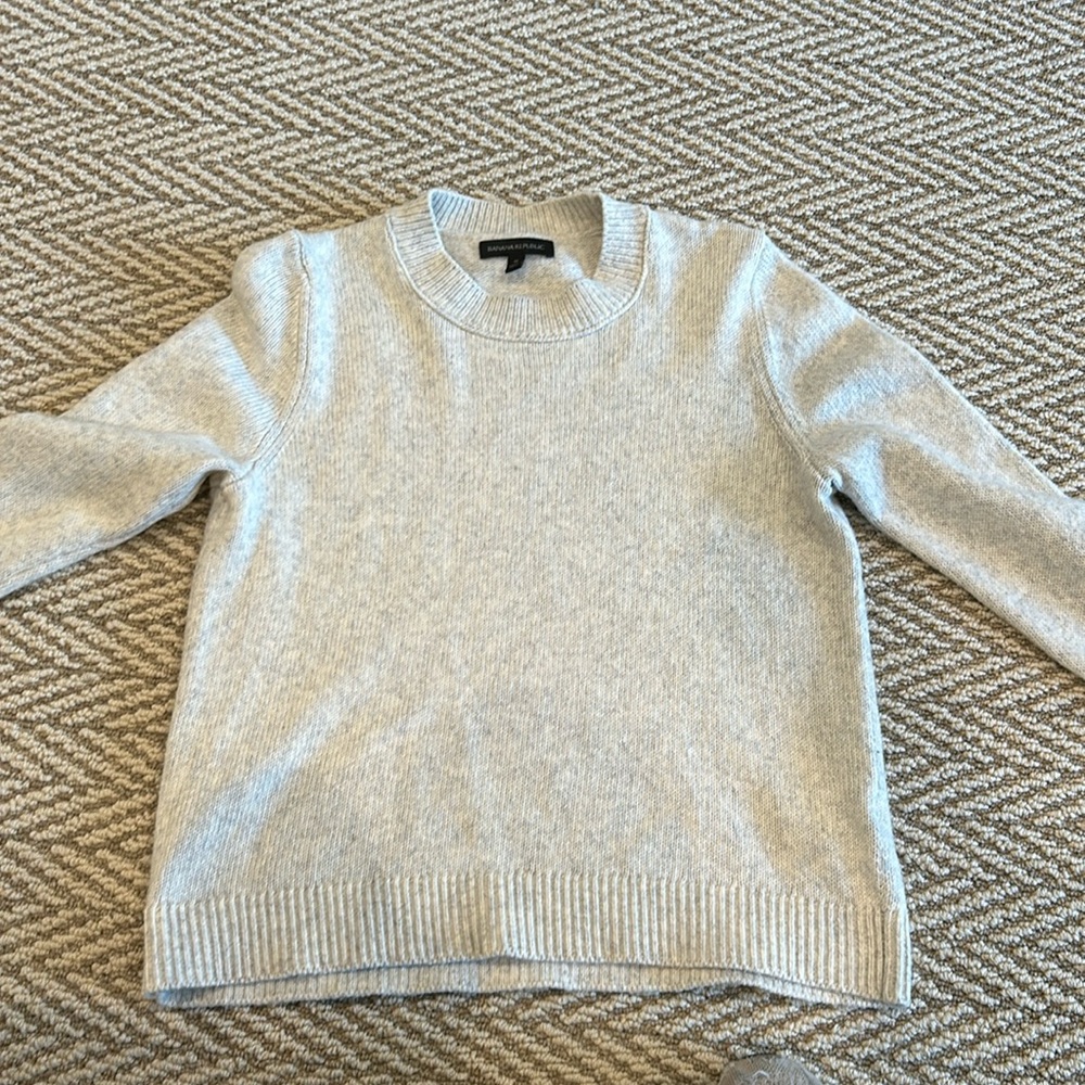 Banana republic sweater grey/white